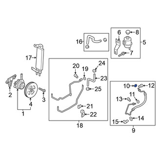 Nissan OE - Power Steering Pressure Line Washer