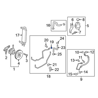 Nissan OE - Lower Power Steering Pressure Line Washer