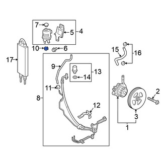 Nissan OE - Upper Power Steering Hose Clamp