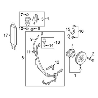 Nissan OE - Steering Gear & Linkage - Pump & Hoses (5.6L)