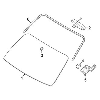 Nissan OE - Windshield - Reveal Moldings