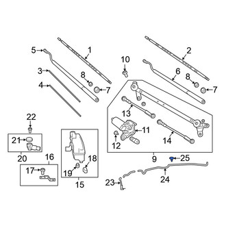 Nissan OE - Front Windshield Washer Nozzle