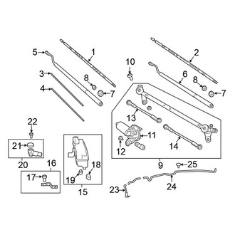 Nissan OE - Windshield - Wiper & Washer Components