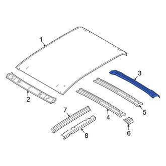 Nissan OE - Rear Roof Header Panel