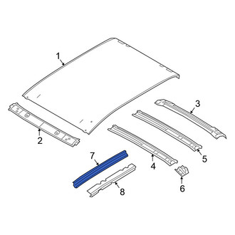 Nissan OE - Left Roof Side Rail