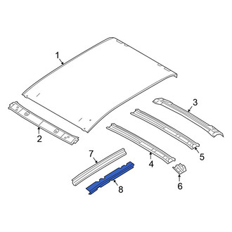 Nissan OE - Left Roof Side Rail Reinforcement