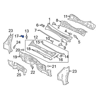 Nissan OE - Front Cowl Panel Drain Hose
