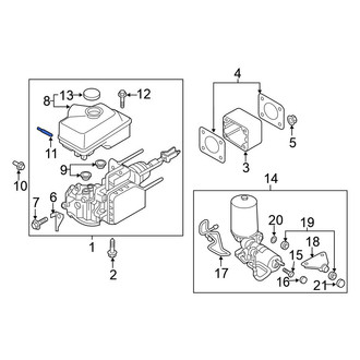 Nissan OE - Brake Master Cylinder Reservoir Pin
