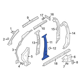 Nissan OE - Left Body B-Pillar Reinforcement