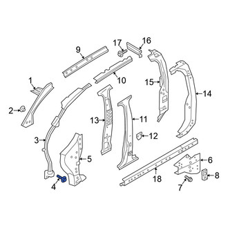 Nissan OE - Rear Truck Bed Floor Bolt