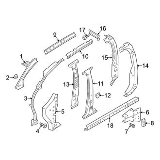 Nissan OE - Cab - Center Pillar (Crew Cab)