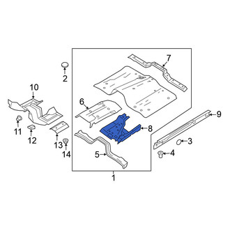 Nissan OE - Front Left Floor Pan Reinforcement