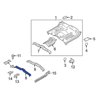 Nissan OE - Rear Center Floor Pan Crossmember