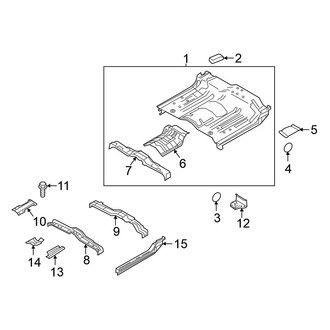 Nissan OE - Cab - Floor (Rear Floor), (Crew Cab)
