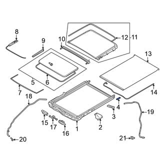 Nissan OE - Rear Sunroof Frame Bracket