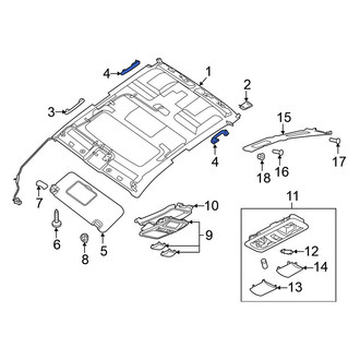 Nissan OE - Rear Interior Grab Bar