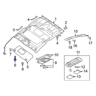 Nissan OE - Sun Visor Screw