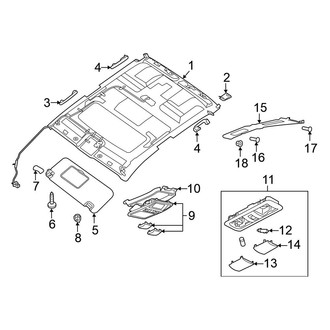 Nissan OE - Cab - Interior Trim (Roof Trim)