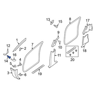 Nissan OE - Front Interior Grab Bar Screw