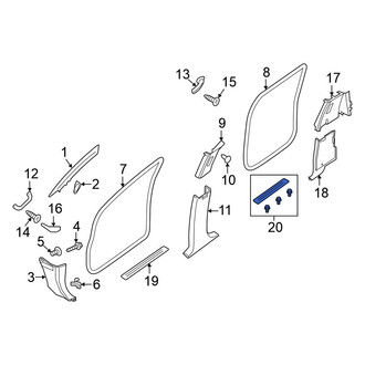 Nissan OE - Rear Left Door Sill Plate