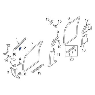 Nissan OE - Left Inner Dashboard Air Vent