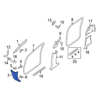 Nissan OE - Left Kick Panel Trim