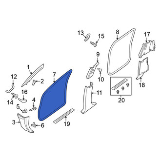Nissan OE - Left Inner Door Seal