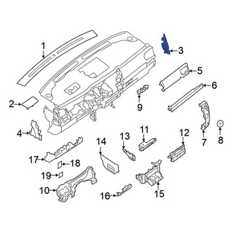 Nissan OE - Right Instrument Panel Side Cover