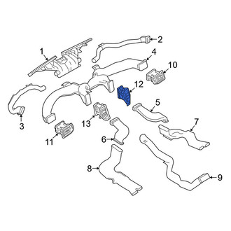 Nissan OE - Right Inner Dashboard Air Vent