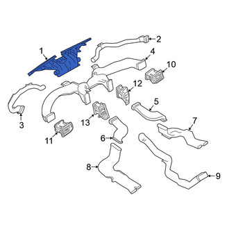 Nissan OE - Front Windshield Defroster Nozzle