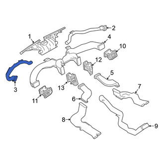 Nissan OE - Left Upper Instrument Panel Air Duct