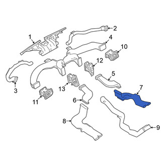 Nissan OE - Rear Right Instrument Panel Air Duct