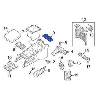Nissan OE - Rear Console Cup Holder