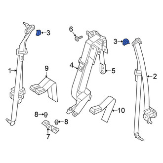 Nissan OE - Rear Seat Belt Anchor Plate Cover