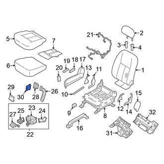 Nissan OE - Front Right Upper Climate Controlled Seat Duct