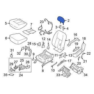 Nissan OE - Front Left Headrest