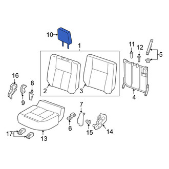Nissan OE - Rear Left Headrest