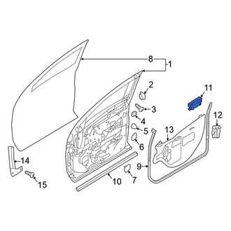 Nissan OE - Front Left Upper Door Panel Insulation