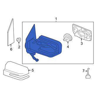 Nissan OE - Front Left Door Mirror