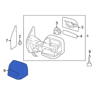 Nissan OE - Front Left Door Mirror Cover