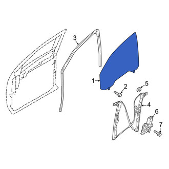 Nissan OE - Front Left Door Glass