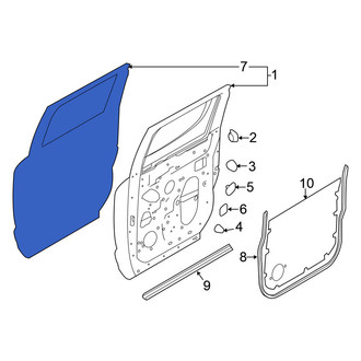 Nissan OE - Front Left Outer Door Outer Panel