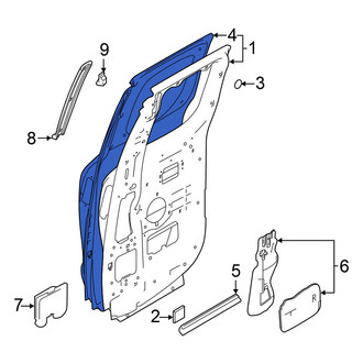 Nissan OE - Rear Left Outer Door Outer Panel