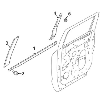Nissan OE - Rear Door - Exterior Trim (Crew Cab)