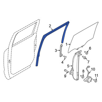 Nissan OE - Rear Left Window Channel