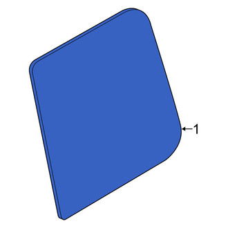 Nissan OE - Rear Left Door Glass