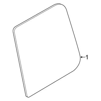 Nissan OE - Rear Door - Glass & Hardware (King Cab), (King Cab)