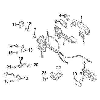 Nissan OE - Rear Door - Lock & Hardware (Crew Cab)