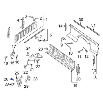 Nissan OE - Bumper Cover Screw
