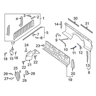 Nissan OE - Right Truck Bed Panel Brace